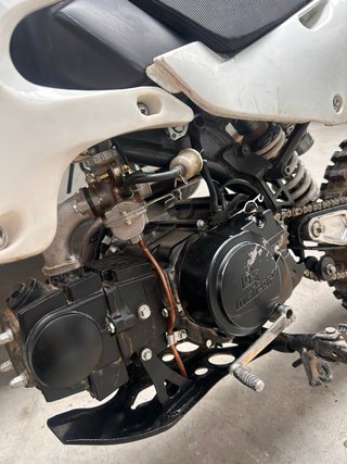 Pit Bike Motocross Blanca y Negra