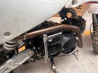 Pit Bike Motocross Blanca y Negra