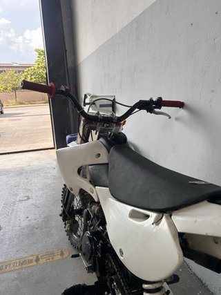 Pit Bike Motocross Blanca y Negra
