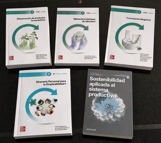 LIBROS de Farmacia curso complet fp pruebas libres