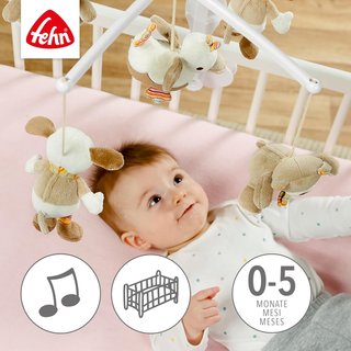 Fehn móvil musical ositos cuna bebés