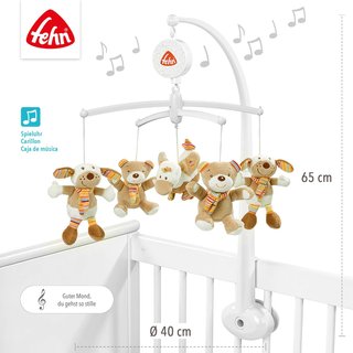Fehn móvil musical ositos cuna bebés