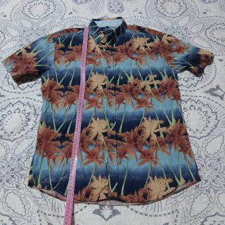 Camisa Hawaiana Hombre Estampada Palmeras