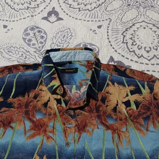 Camisa Hawaiana Hombre Estampada Palmeras