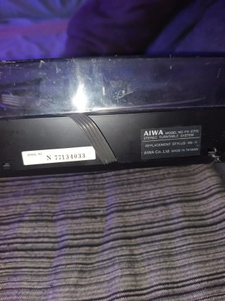 Tocadiscos Aiwa PX-E770 Negro