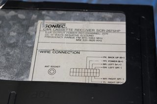 Sontec SCR-2675HP. Autorradio, radio casete para coche.