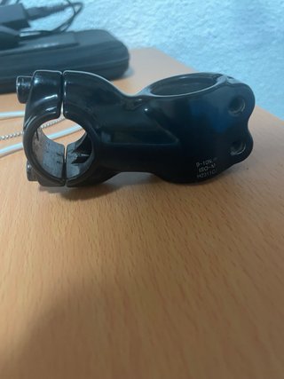 Potencia manillar bicicleta negra