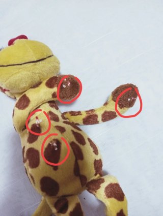 Peluche Girafa Corações