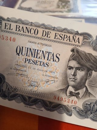 500 pesetas 1971 El Banco de España