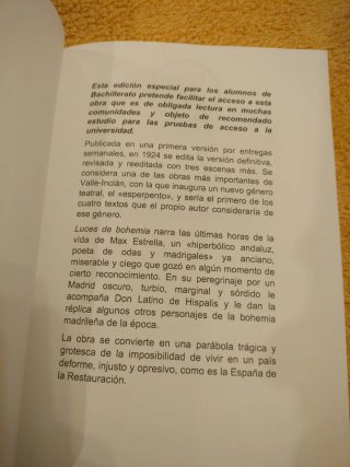 Luces de bohemia: Edición Bachillerato