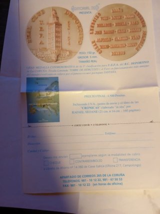 Libro sobre el Deportivo por Europa