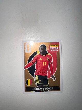 Sticker Jérémy Doku Panini Extra FIFA
