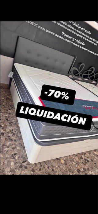 Cama + Colchón con descuento -70%