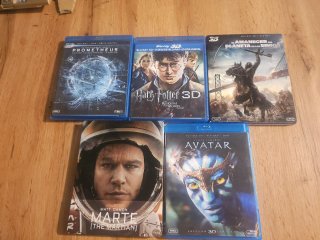 Lote 5 Film Blu-ray 3D: Prometheus, Avatar, H