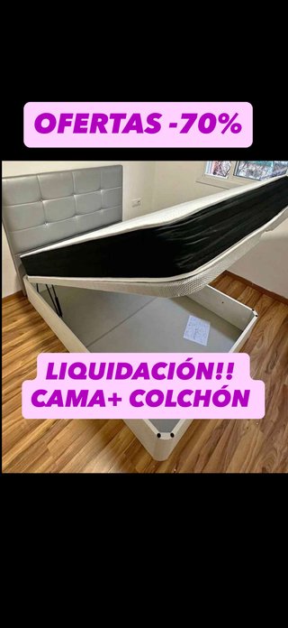 Canapé y Colchón LIQUIDACIÓN-70%