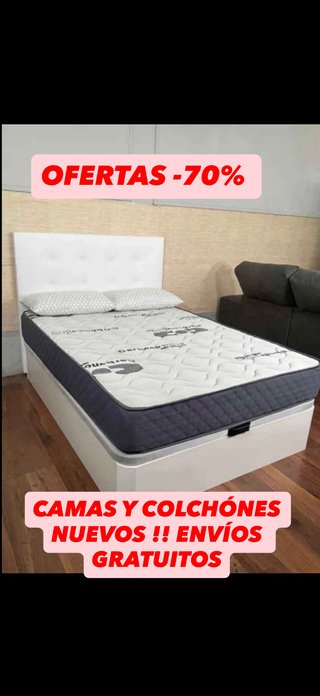 Cama abatible + Colchón LIQUIDACIÓN-70%