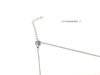 cadena plata 925mm con piedra con circonita 19 2.5cm