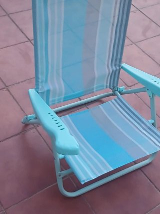 Silla de playa plegable multicolor