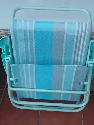 Silla de playa plegable multicolor