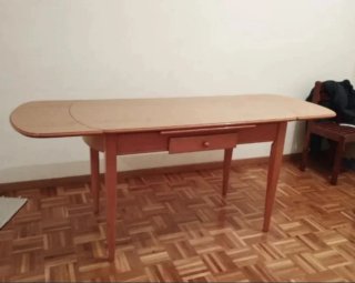 Mesa de cocina extensible madera