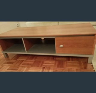 Mueble salón TV madera y metal
