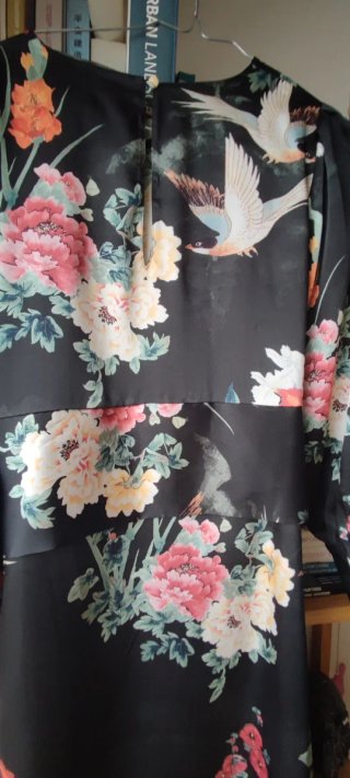 Vestido Zara estampado flores y aves