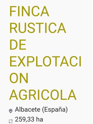 ▪Finca 259 Hectáreas Albacete - Caza y Agricultura