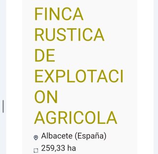 ▪Finca 259 Hectáreas Albacete - Caza y Agricultura