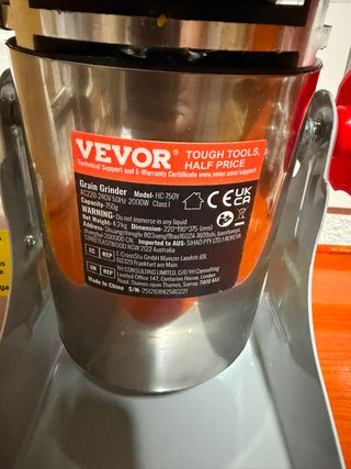 Molino Eléctrico VEVOR Acero Inoxidable
