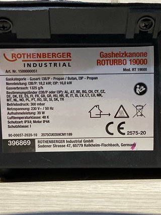 Calentador de gas Rothenberger + bombona gratis