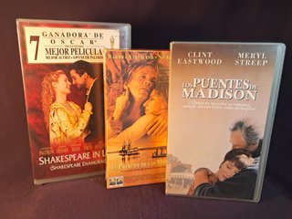VHS-Pack tres películas-CLÁSICOS ROMANTICOS