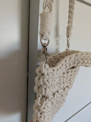Bolso crochet blanco