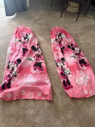 Cortinas Minnie Mouse Rosas