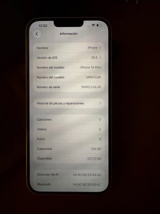 iPhone 14 Plus Amarillo