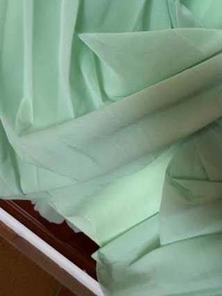 Falda plisada verde