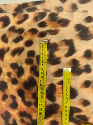 Retal tela forro estampado animal print