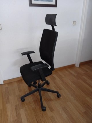Silla de oficina Horna negra