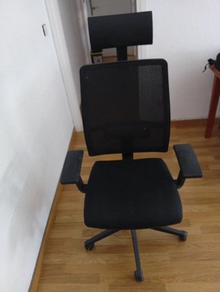 Silla de oficina Horna negra