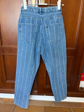 Pantalones vaqueros PINK de rayas azules
