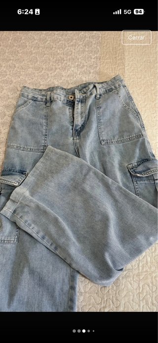 Pantalones cargo vaqueros