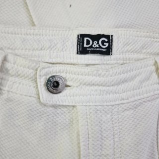 Pantaloni D&G Crop bianchi taglia XS