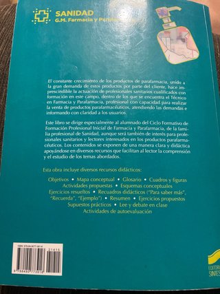 Dispensación de productos parafarmacéuticos