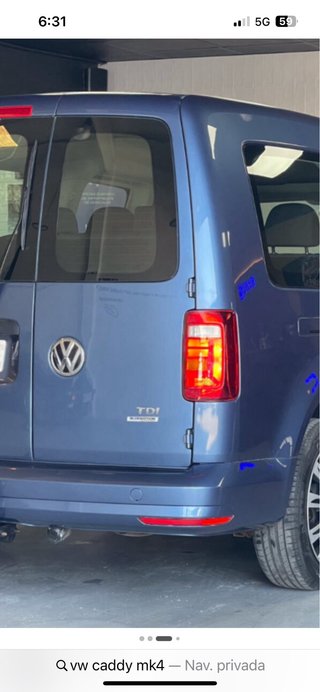Portalamparas Caddy IV 2019 Trasero Derecho