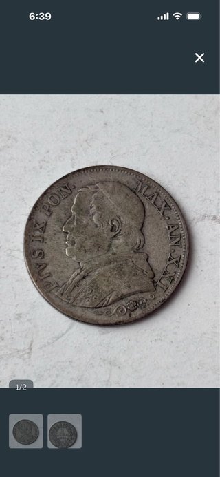 Lote monedas mexicanas y Estados Pontificios