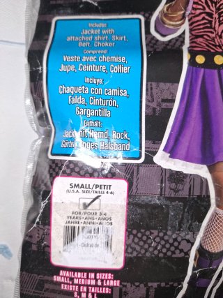 Disfraz Monster High Clawdeen Wolf talla 3_4