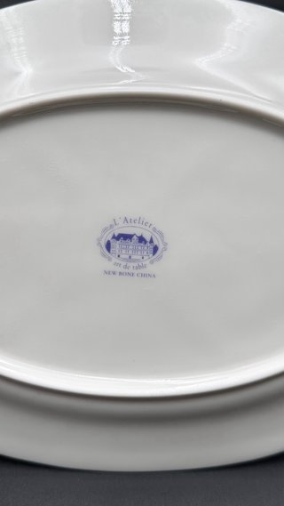 2 Vassoi ovali  L'Atelier Art de Table Bone China