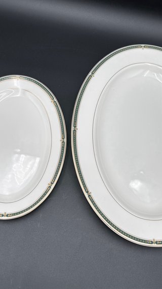 2 Vassoi ovali  L'Atelier Art de Table Bone China