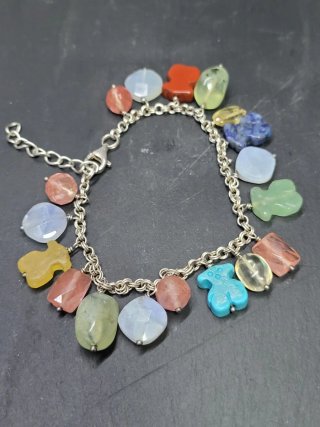 Pulsera Tous Tíbet Plata y Gemas