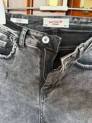 Pantalones vaqueros grises DON'T CALL ME Talla XXS