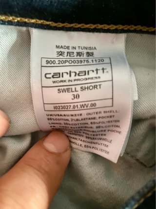 Pantalon corto vaquero Carhartt